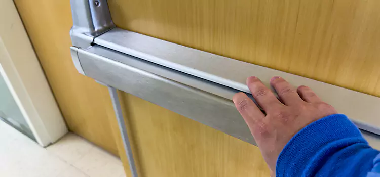 Installing a Push Bar on a Door Newark